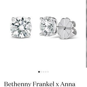 Bethenny Frankel x Anna Silver Crystal Earrings